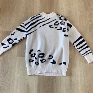 animal print sweater